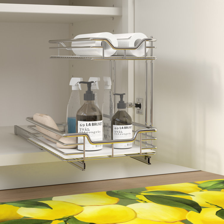 Rebrilliant 2 Tier Under Sink Shelf Sliding Pull Out Drawer & Reviews Wayfair Canada